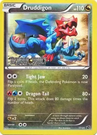Dragon Vault - Druddigon holo Prerelease