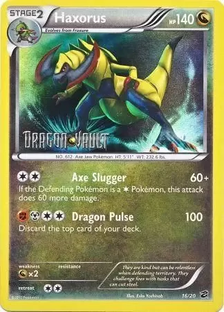 Dragon Vault - Haxorus Holo Prerelease