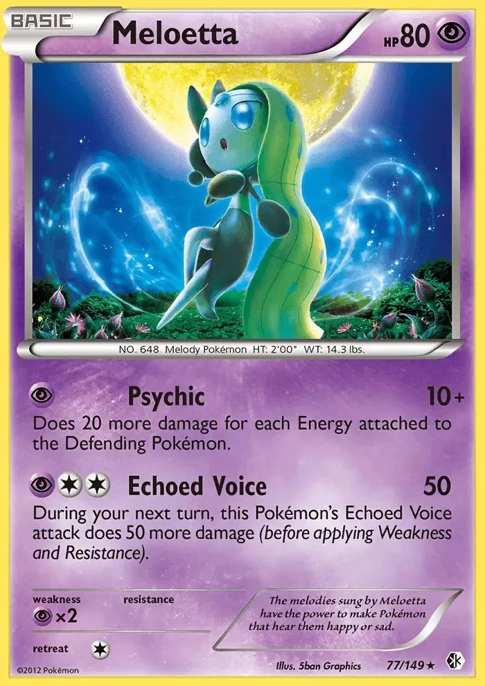 Meloetta - 124/264 - Rare - Reverse Holo - Pokemon Singles » Sword