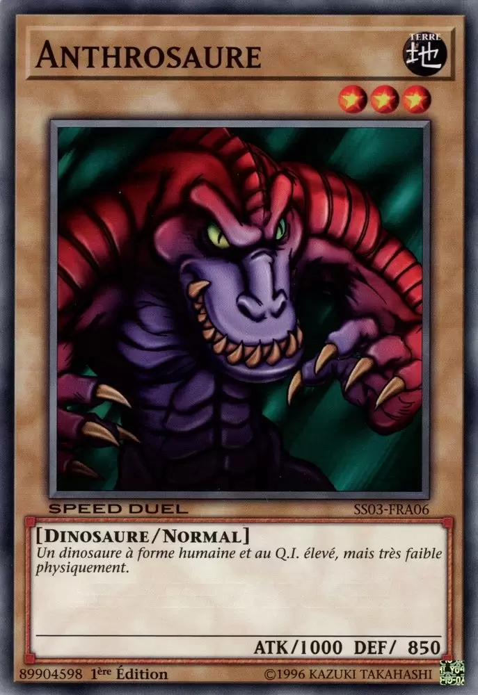 Speed Duel - Les Prédateurs Ultimes SS03 - Anthrosaure