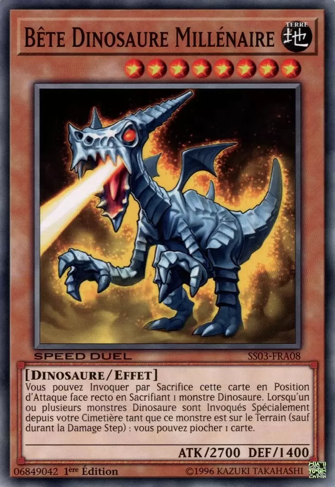 Speed Duel - Les Prédateurs Ultimes SS03 - Bête Dinosaure Millénaire