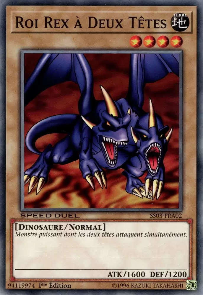 Speed Duel - Les Prédateurs Ultimes SS03 - Roi Rex à Deux Têtes