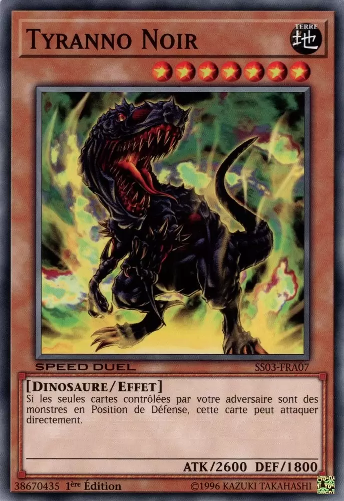 Speed Duel - Les Prédateurs Ultimes SS03 - Tyranno Noir