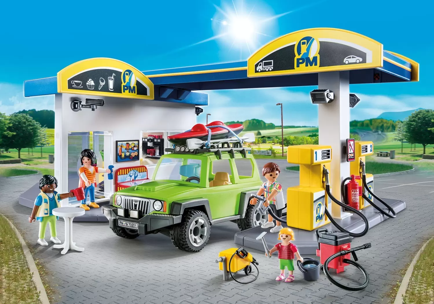 Playmobil dans la ville - La station service
