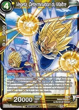 Dragon Ball Super Carte Promo FR - Vegeta, Détermination du Maître