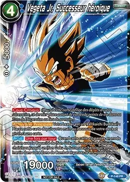 Dragon Ball Super Carte Promo FR - Vegeta Jr, Successeur héroïque