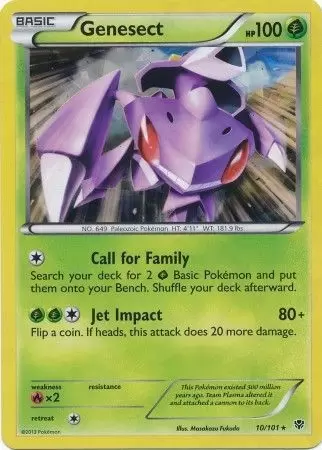 Plasma Blast - Genesect Holo Cracked Ice