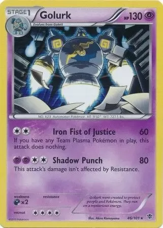 Plasma Blast - Golurk Holo