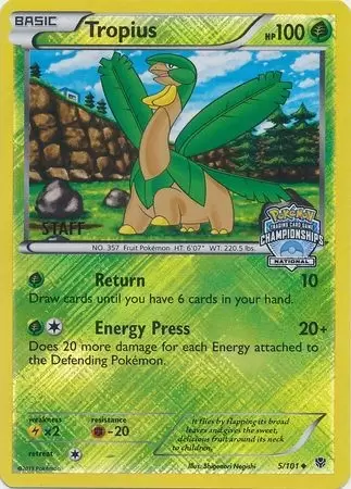 Plasma Blast - Tropius Reverse National Championships Staff