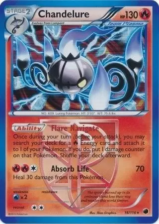 Plasma Freeze - Chandelure Holo
