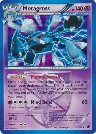 Plasma Freeze - Metagross Holo