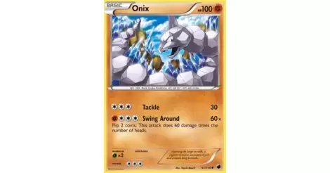 Onix Plasma Freeze Pokemon Card