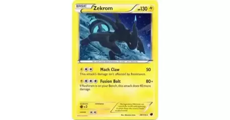 Zekrom Cosmos Holo - Plasma Freeze Pokémon card 39/116