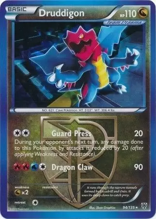 Plasma Storm - Druddigon Holo Cracked Ice