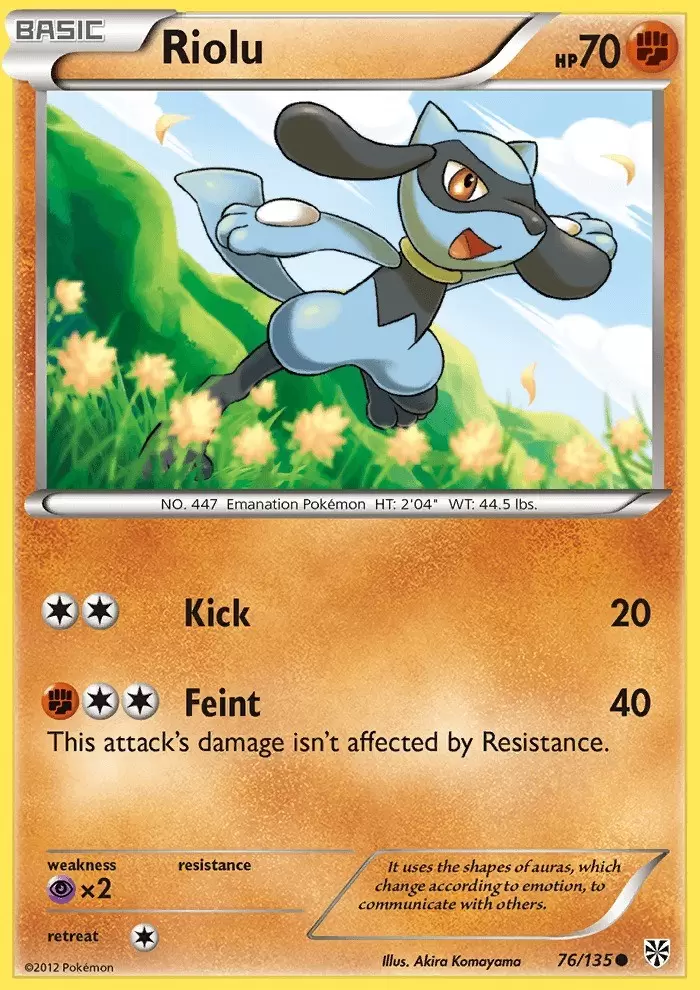 pokemon riolu card