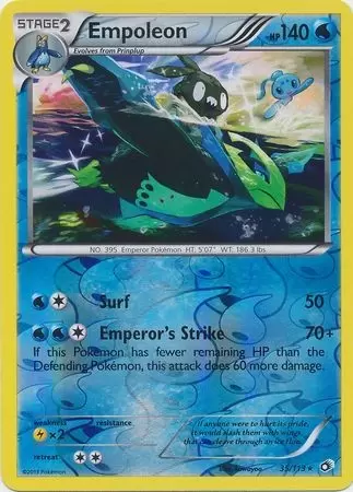 Pokemon Diamond & Pearl 2007 Empoleon Lv. X Promo Card DP11 [Toy]