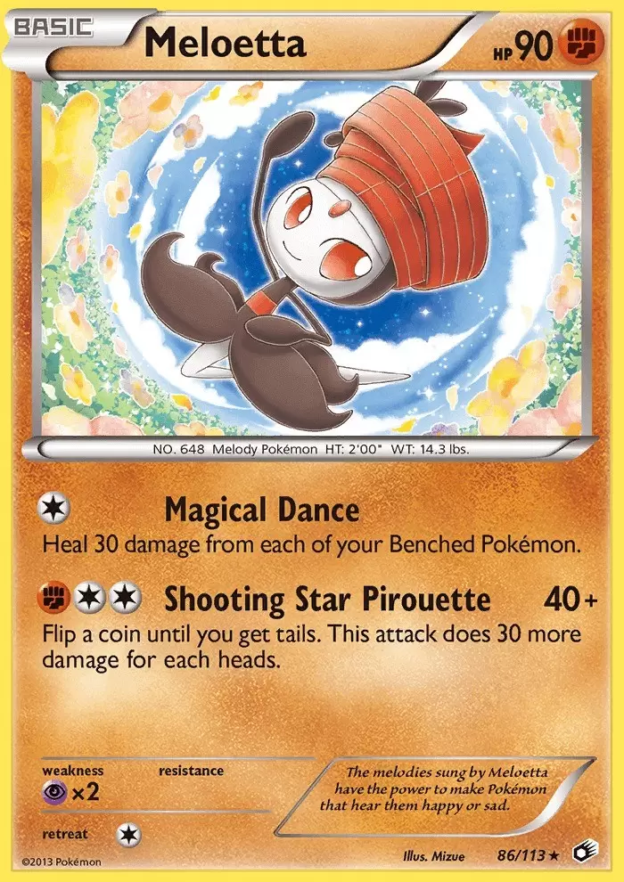 Meloetta - Legendary Treasures Pokémon card 86/113