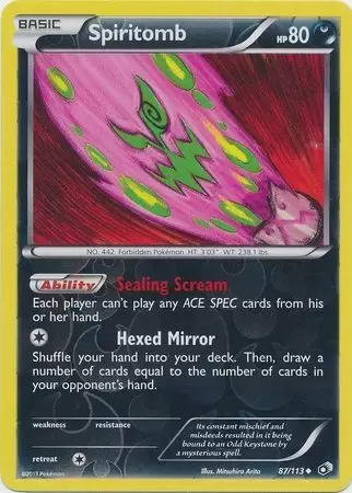 Pokemon TCG Lost Origin TG09/TG30 Spiritomb Card –