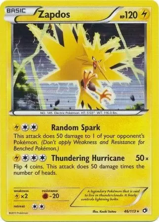 Legendary Treasures - Zapdos Holo