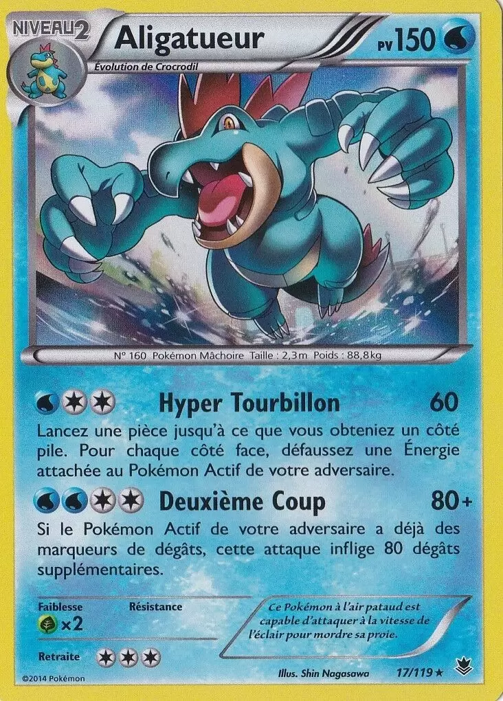 Pokémon XY Vigueur Spectrale - Aligatueur holographique