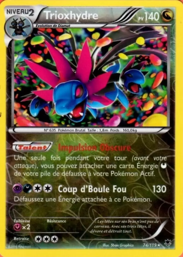 Pokémon XY Vigueur Spectrale - Trioxhydre Reverse