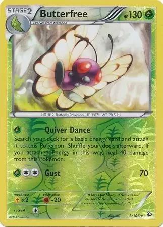 XY Flashfire - Butterfree Reverse
