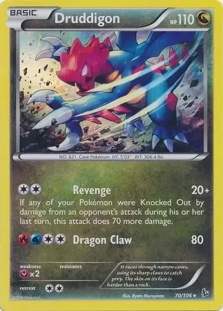 XY Flashfire - Druddigon Holo
