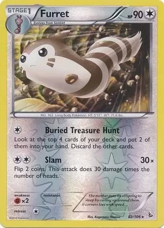 XY Flashfire - Furret Reverse