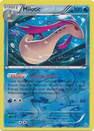 XY Flashfire - Milotic Reverse