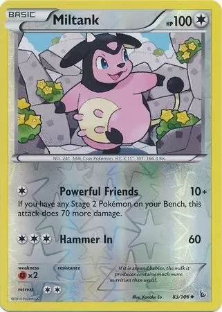 XY Flashfire - Miltank Reverse