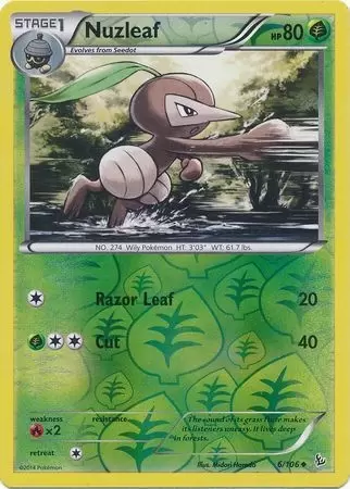 XY Flashfire - Nuzleaf Reverse