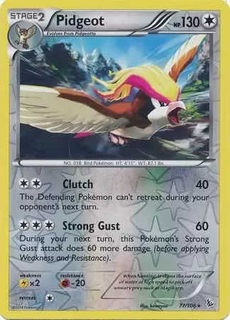 XY Flashfire - Pidgeot Reverse