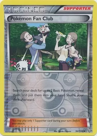 XY Flashfire - Pokémon Fan Club Reverse