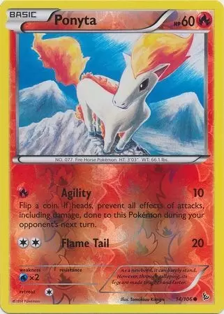 XY Flashfire - Ponyta Reverse