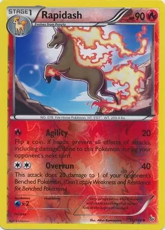 XY Flashfire - Rapidash Reverse