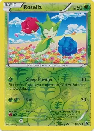 XY Flashfire - Roselia Reverse