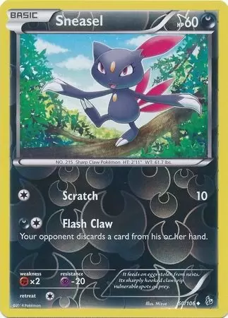 XY Flashfire - Sneasel Reverse