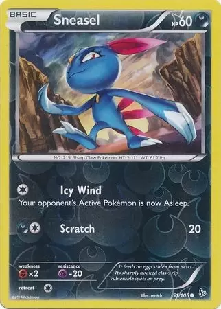 XY Flashfire - Sneasel Reverse