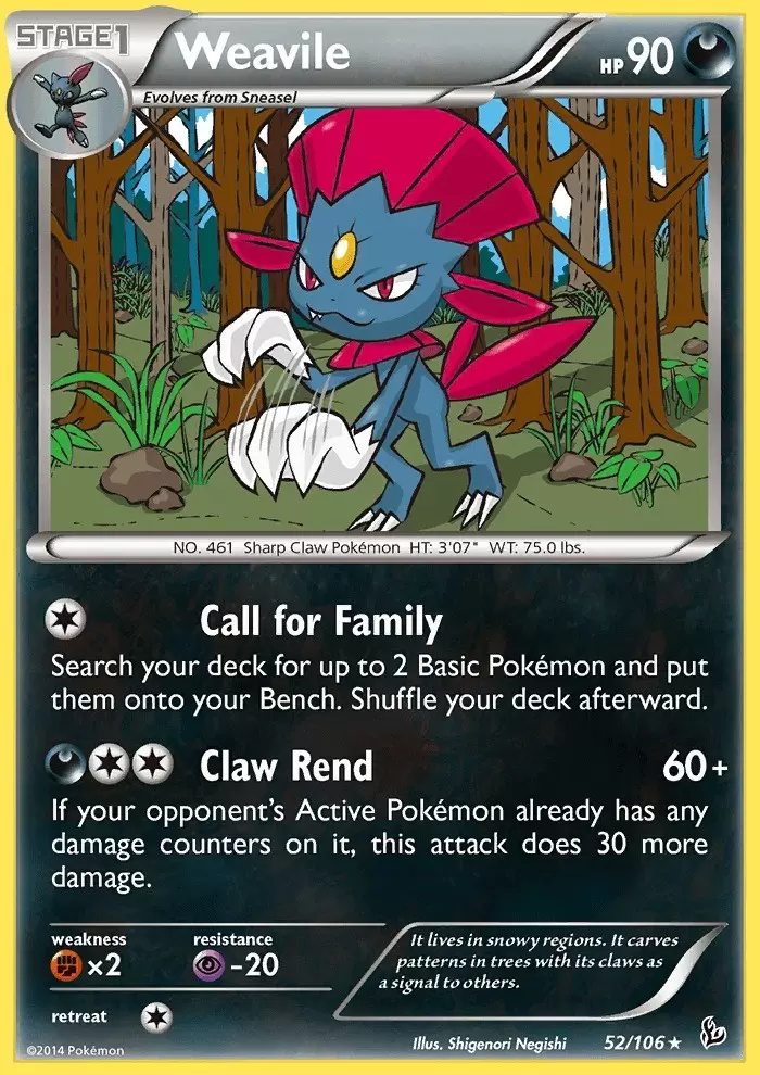 XY Flashfire - Weavile