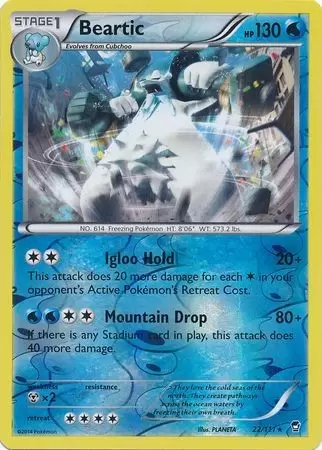 XY Furious Fists - Beartic Reverse