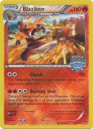 XY Furious Fists - Blaziken Reverse National Championships