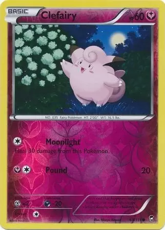 XY Furious Fists - Clefairy Reverse