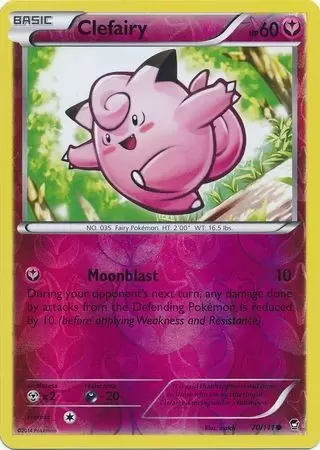 XY Furious Fists - Clefairy Reverse
