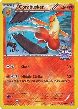 XY Furious Fists - Combusken Reverse State, Providence & Territory Championships Staff