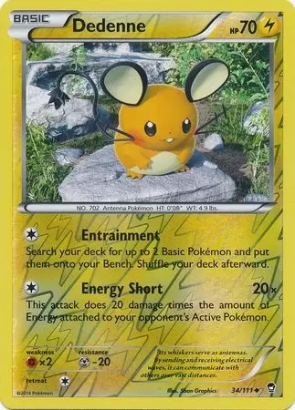 XY Furious Fists - Dedenne Reverse