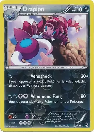 XY Furious Fists - Drapion Reverse