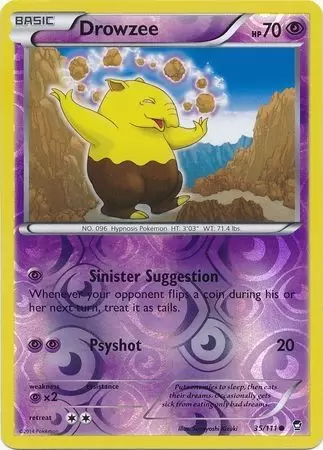 XY Furious Fists - Drowzee Reverse