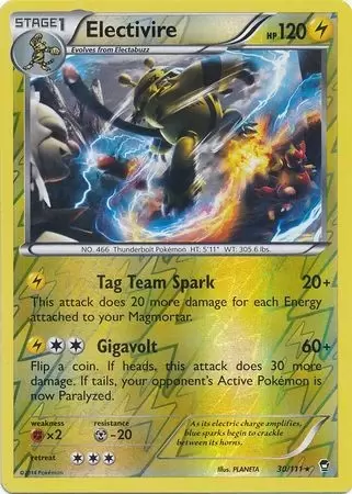 XY Furious Fists - Electivire Reverse