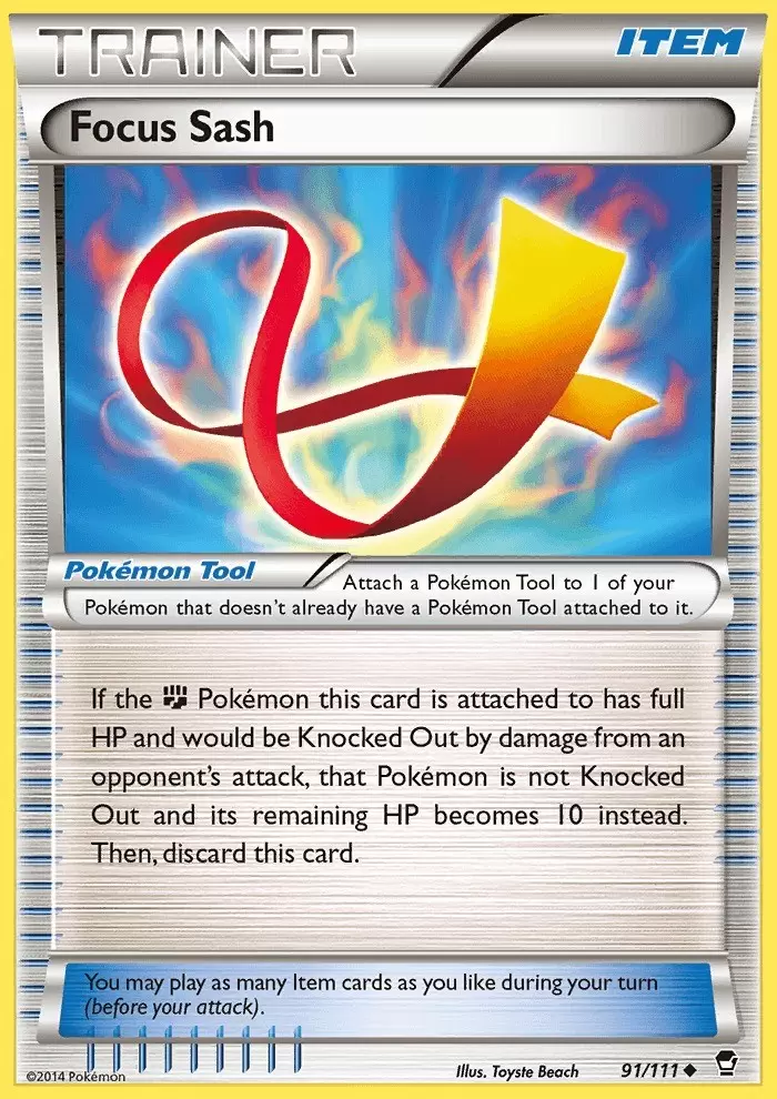 XY Furious Fists - Focus Sash