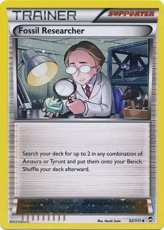 XY Furious Fists - Fossil Researcher Cosmos Holo